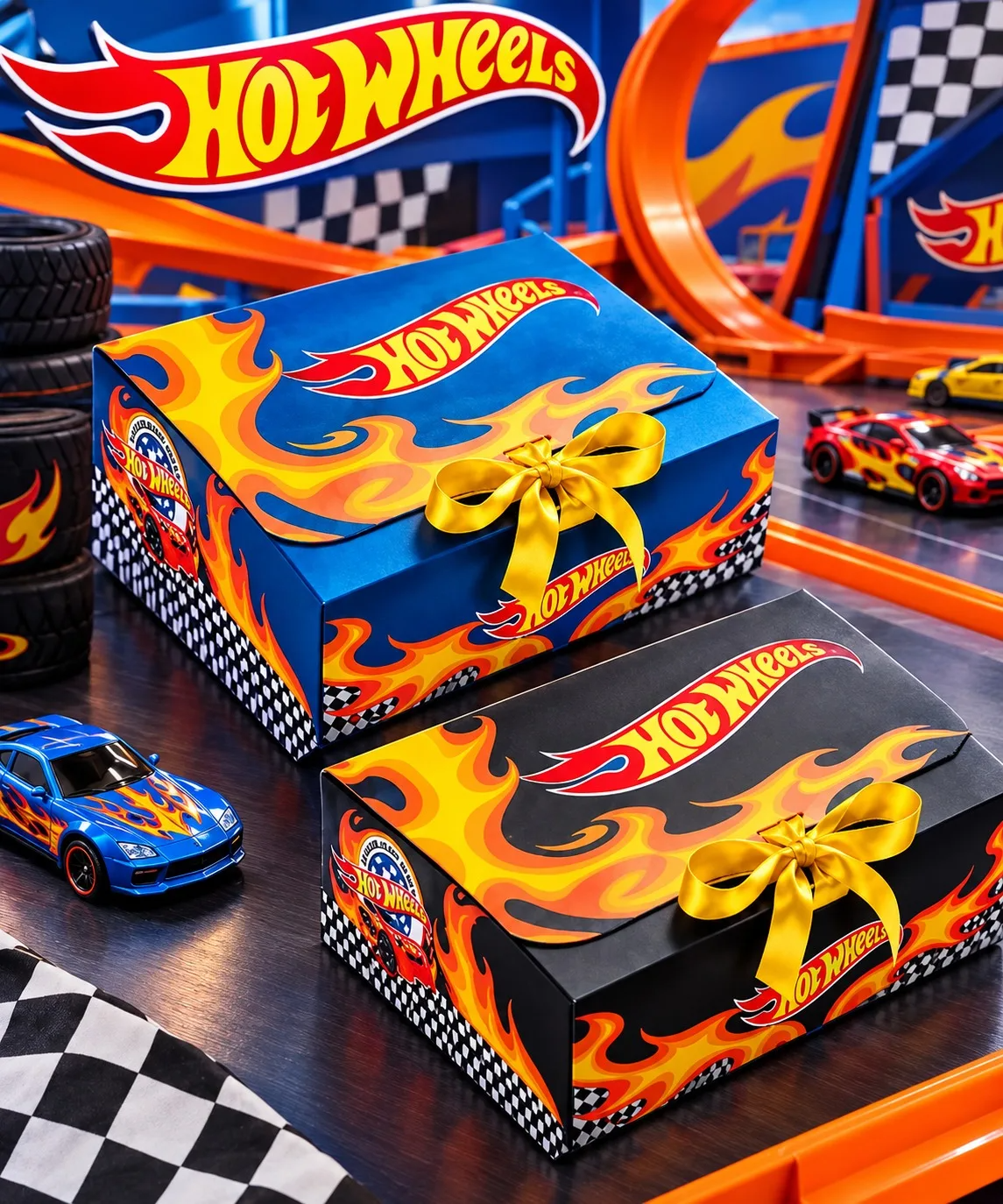 CAJA DECORATIVA PARA REGALO – HOT WHEELS