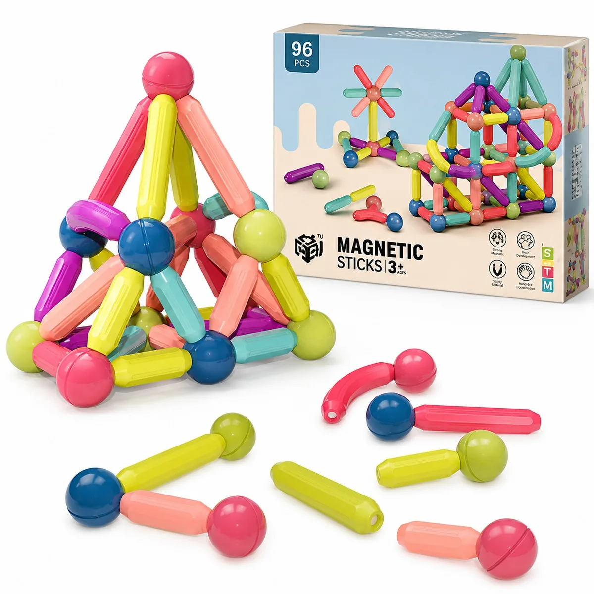 JUEGO MAGNETICO 96 PCS
