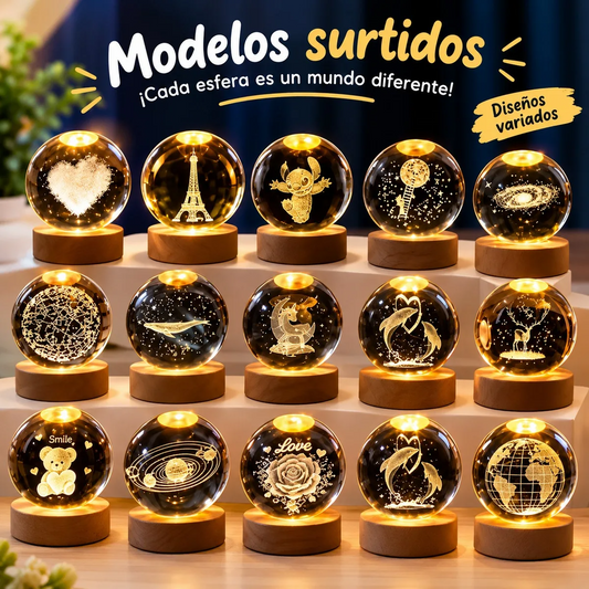 LÁMPARA ESFERA 3D
