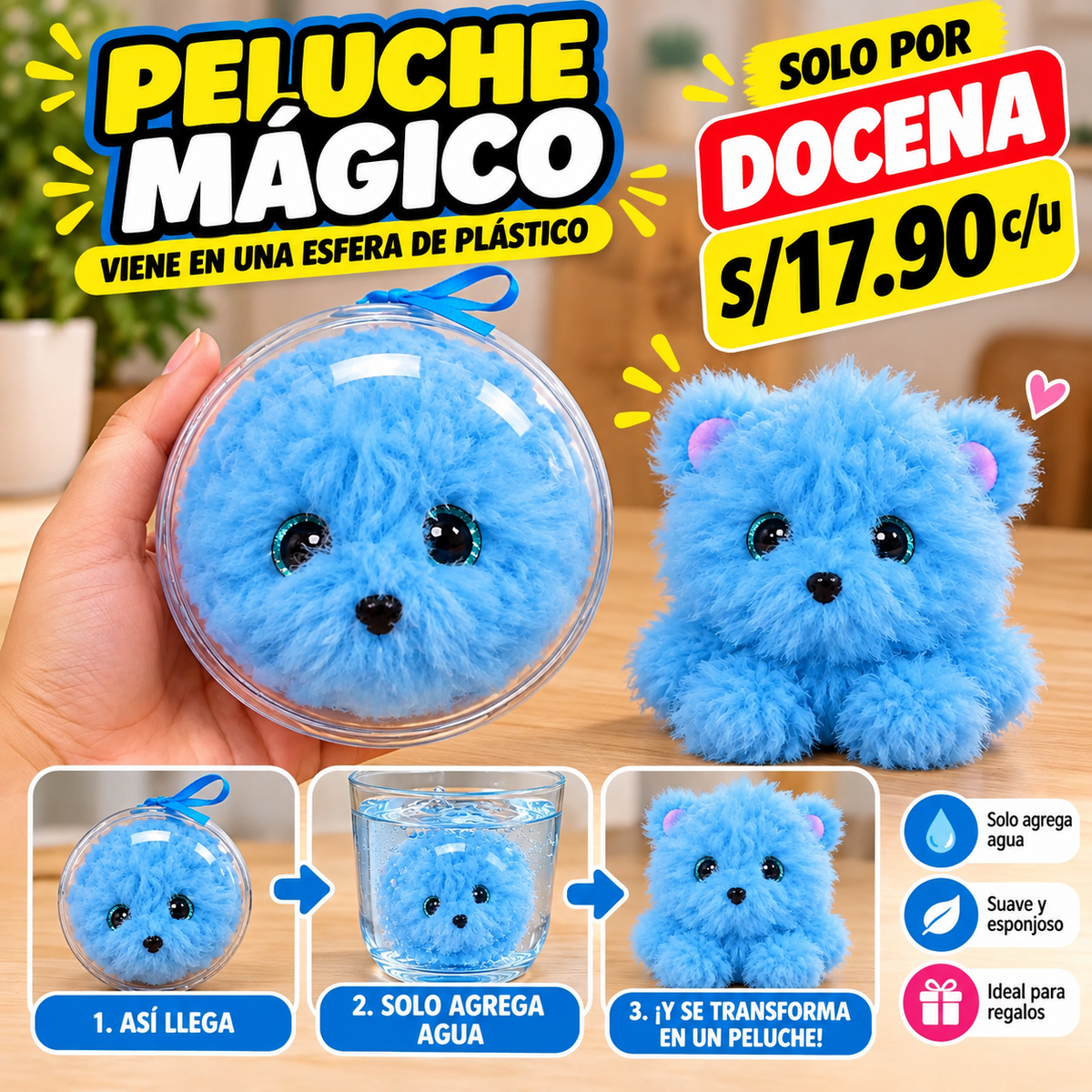 🧸 PELUCHE MÁGICO EN ESFERA