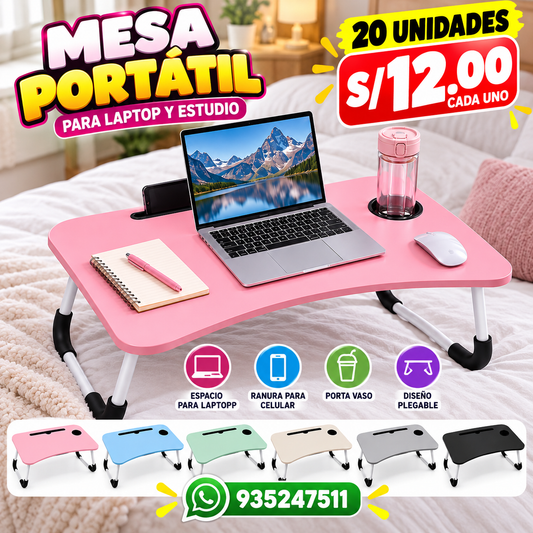 MESA PORTATIL - 12 SOLES C/U