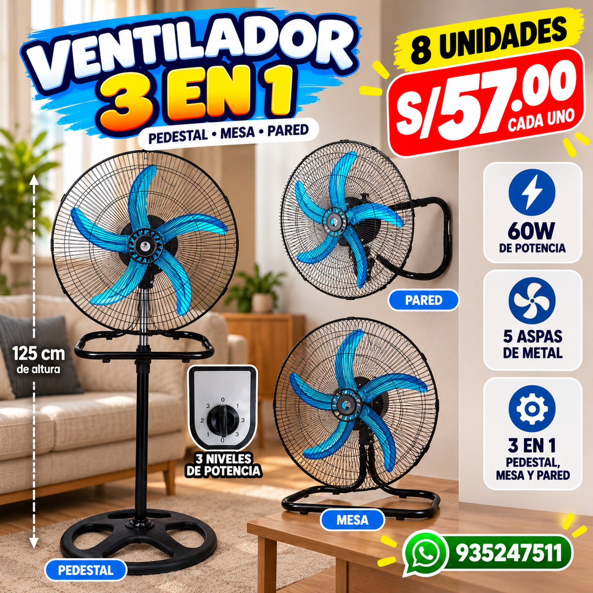 VENTILADOR 3 EN 1