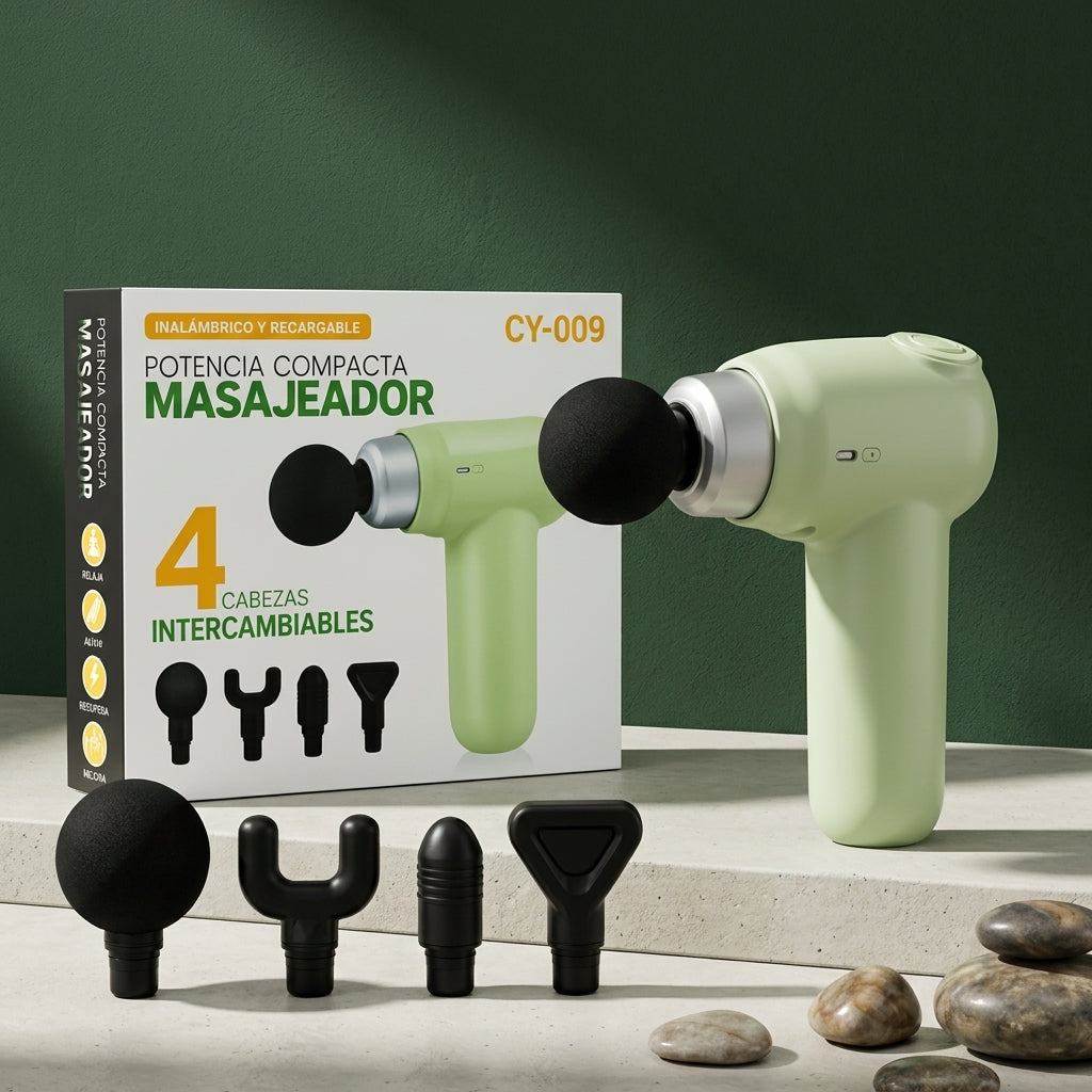 PISTOLA MASAJEADORA 4 EN 1