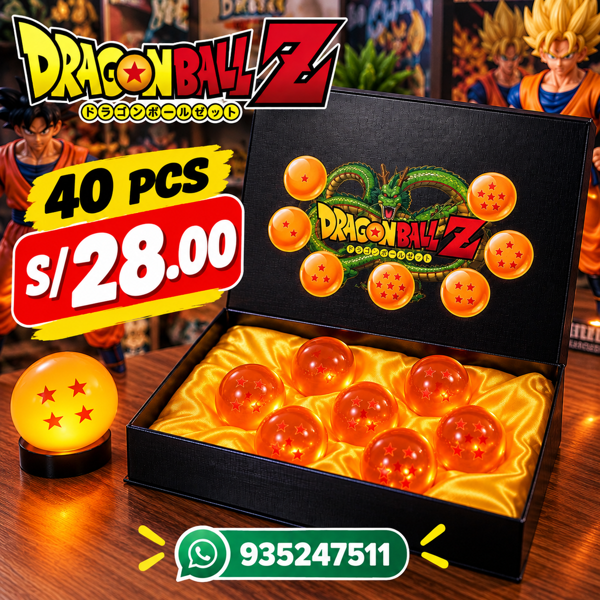 ESFERAS DRAGON BALL - 28 SOLES C/U